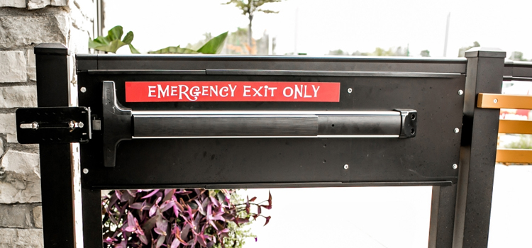 emergency push bar installation in Gilroy